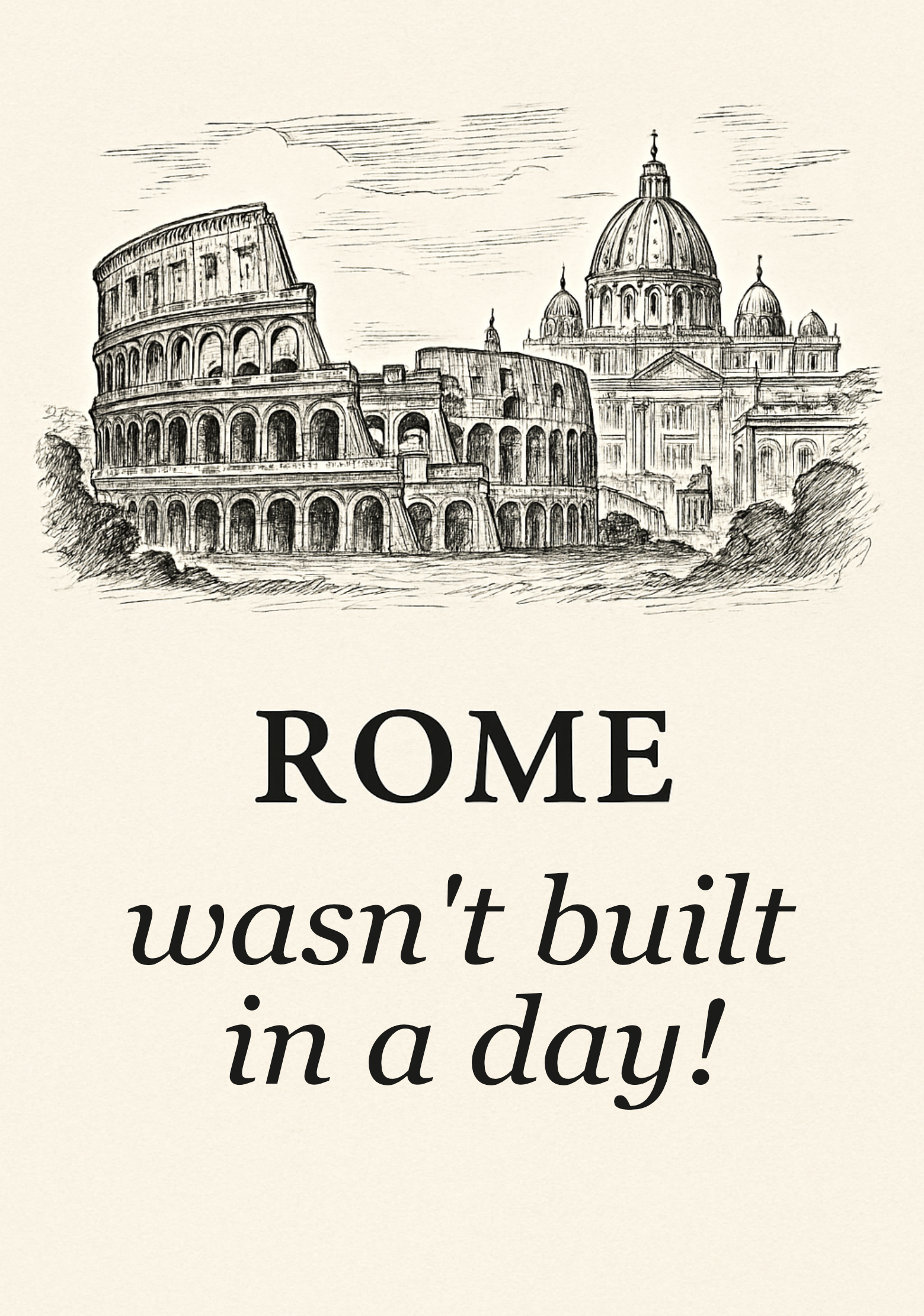 The card image for A day in Rome
