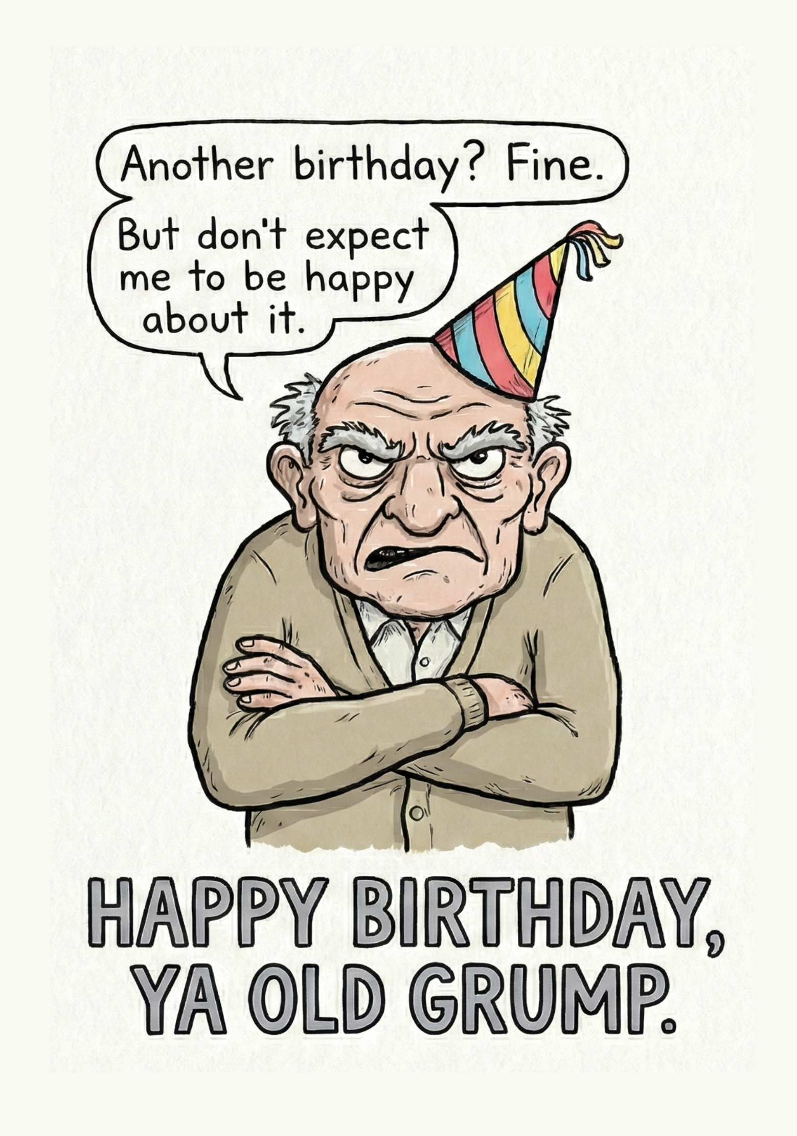 The card image for The Birthday Grump